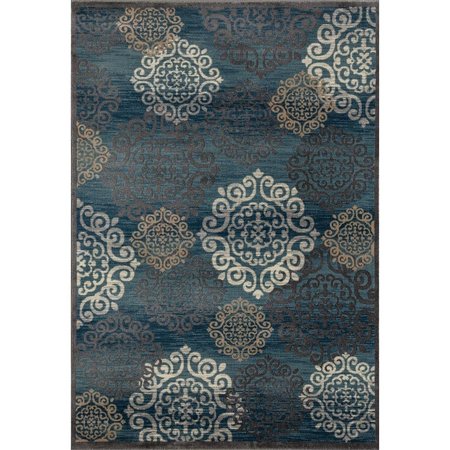 STANDALONE 8 x 10 ft. Novi Collection Day Dreaming Woven Area RugBlue ST320490